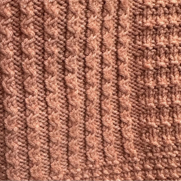 Madewell Blush Mauve Patchwork Stitchmix Pullover Sweater Merino Wool Size XXS - Picture 12 of 16